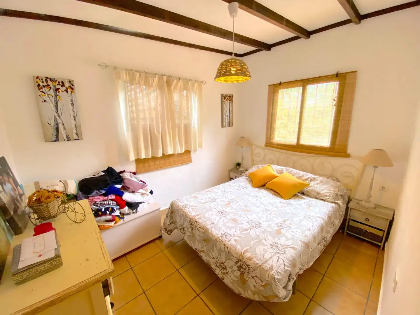 Schlafzimmer von Haus oder Chalet zum Verkauf in Mazarrón mit Klimaanlage, Privatgarten und Schwimmbad
