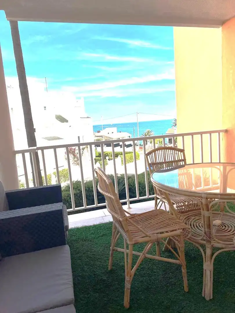 Terrasse von Wohnung zur Miete in Jávea / Xàbia mit Terrasse, Abstellraum und Möbliert
