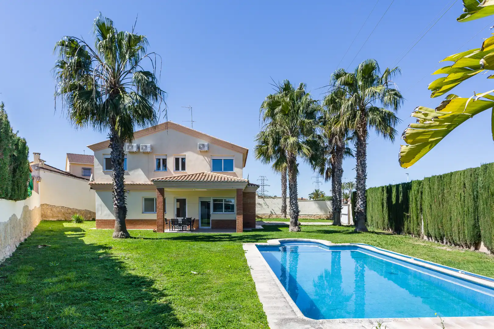 Swimming pool of Houses for sale in San Antonio de Benagéber  with Air Conditioner, Heating and Private garden