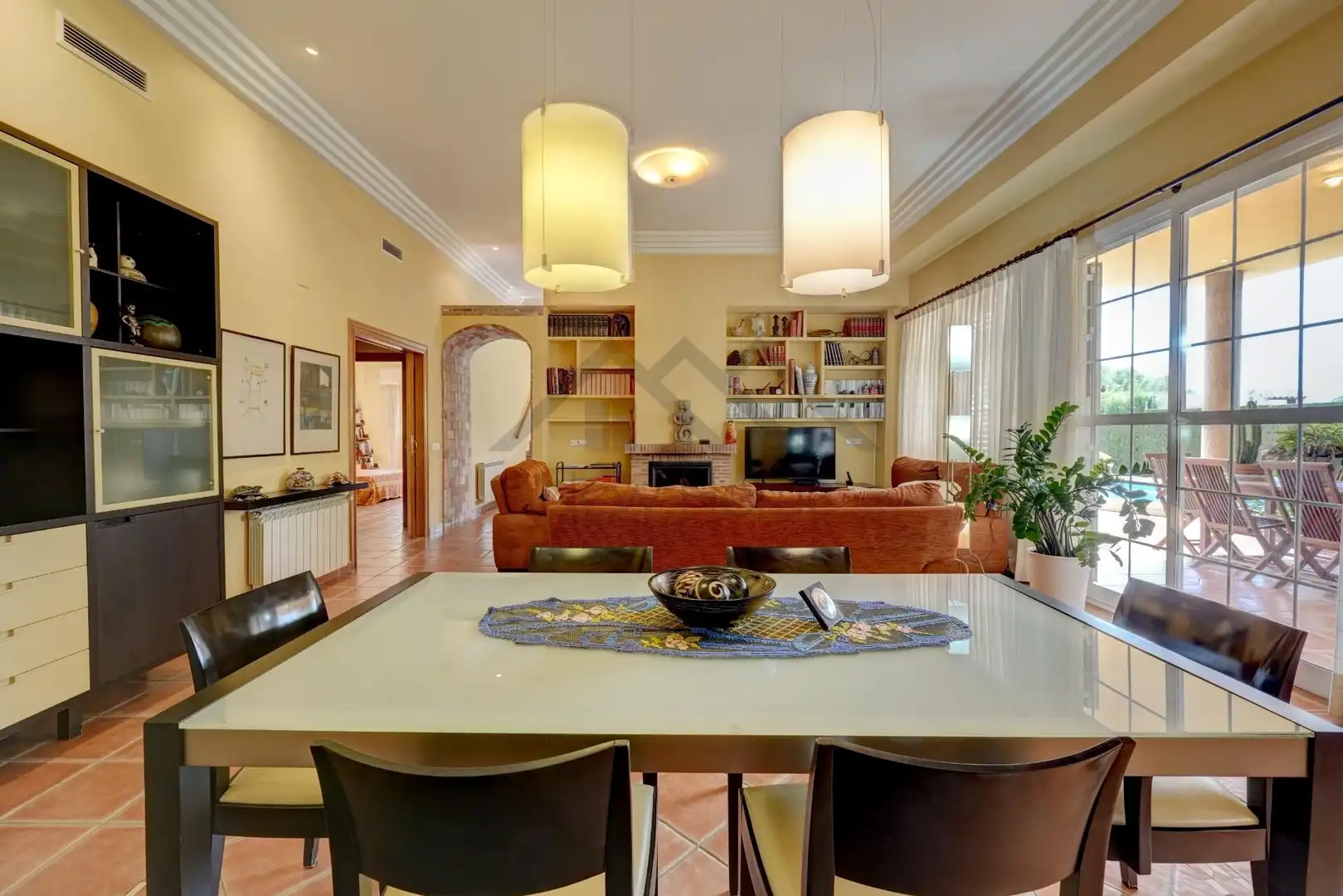 Dining room of Houses for sale in La Pobla de Vallbona  with Heating, Private garden and Terrace