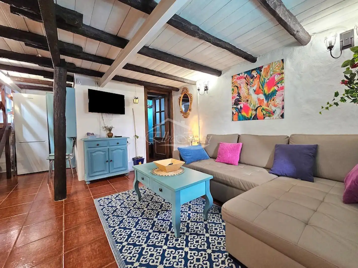Sala d'estar de Casa o xalet en venda en Granadilla de Abona amb Aire condicionat, Moblat i Rentadora