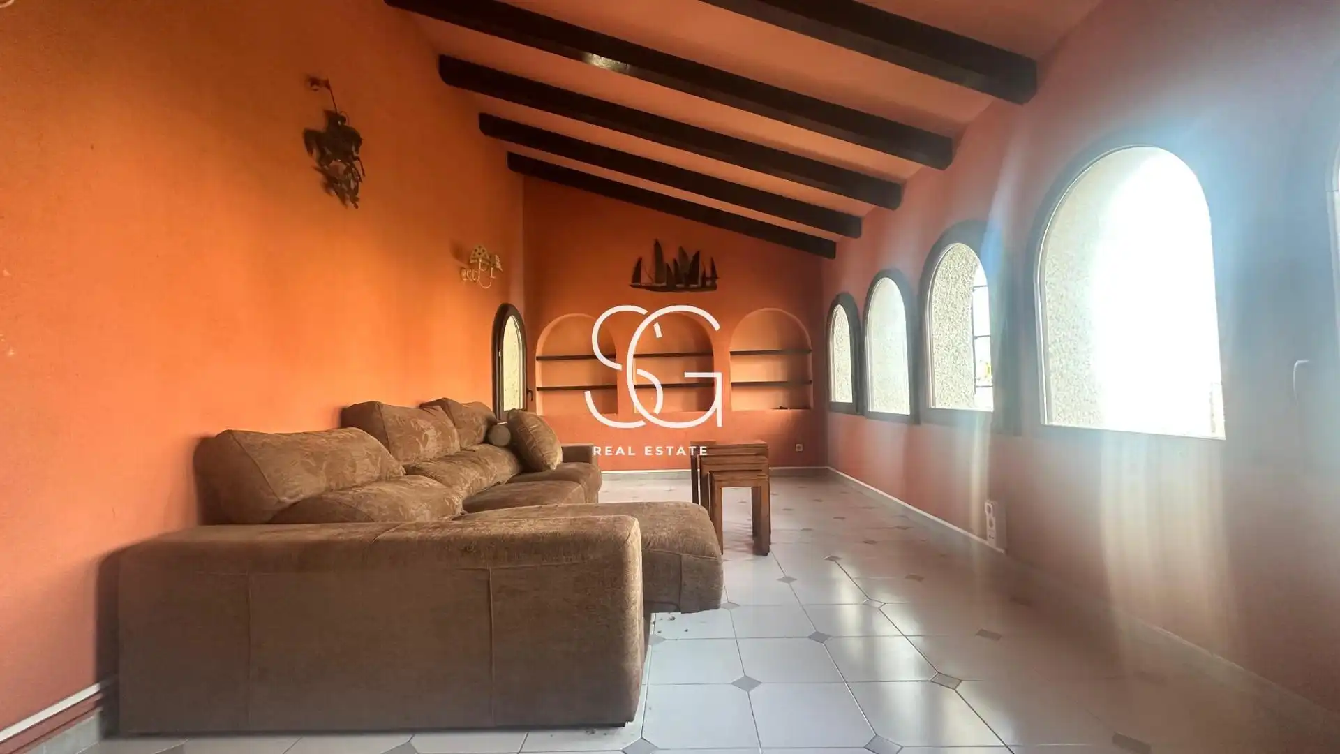 Living room of Houses for sale in Roda de Berà  with Heating, Private garden and Terrace