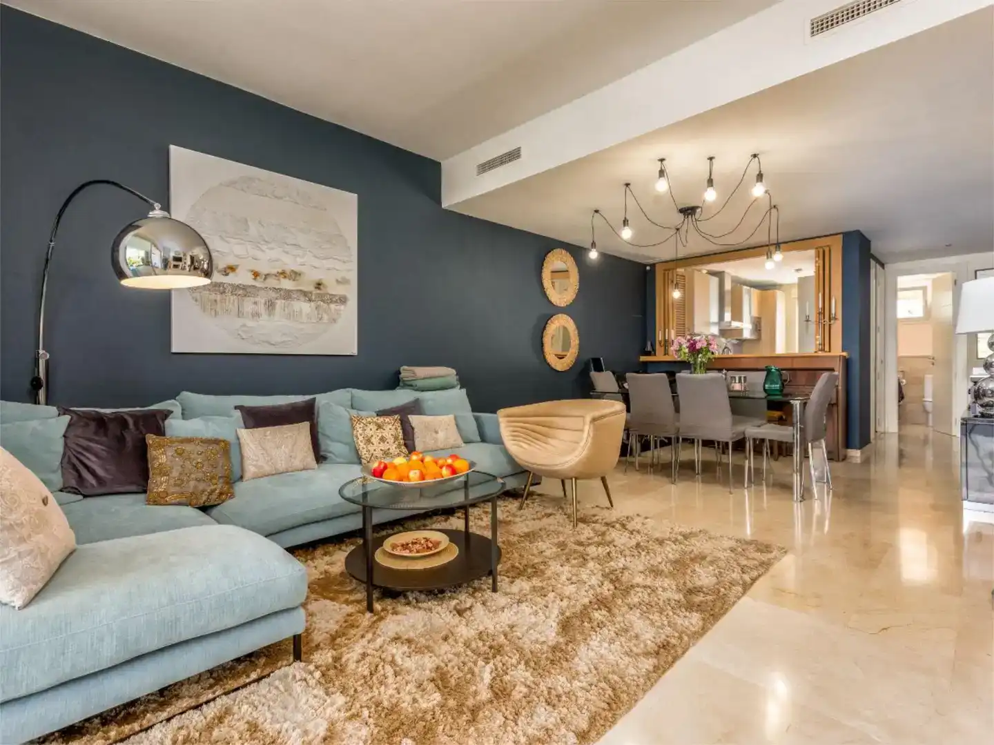 Sala de estar de Piso de alquiler en La Cala Golf - Lagar Martell