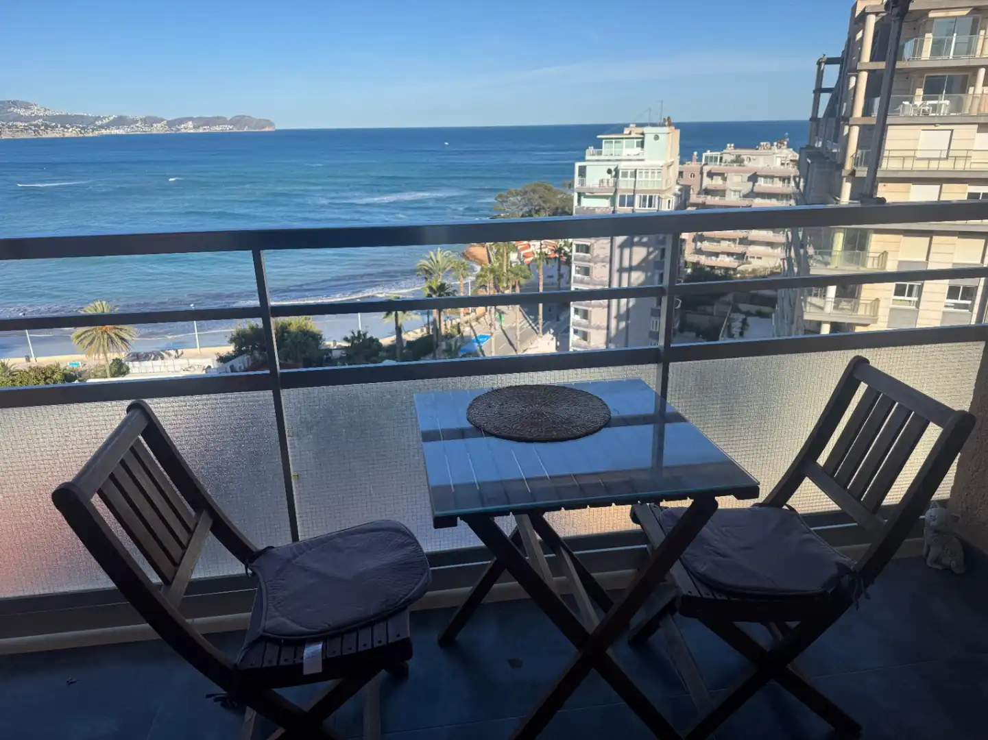 Terraza de Apartamento en venta en Calpe / Calp con Aire acondicionado, Trastero y Piscina