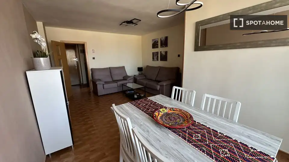 Dining room of Flat for rent in Valencia  with Air Conditioner, Heating and Furnished