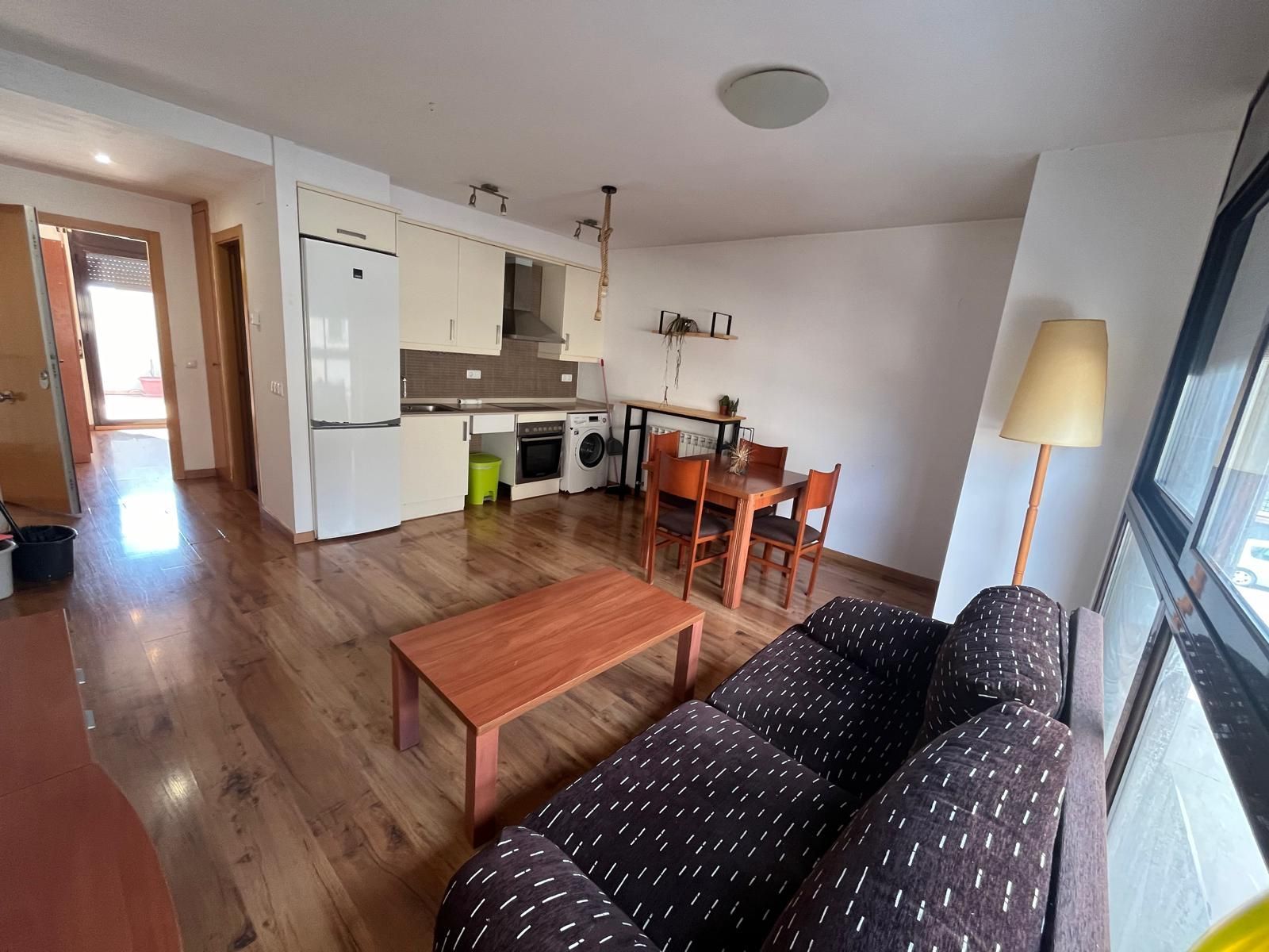 Living room of Flat for sale in Bellpuig  with Heating, Terrace and Furnished