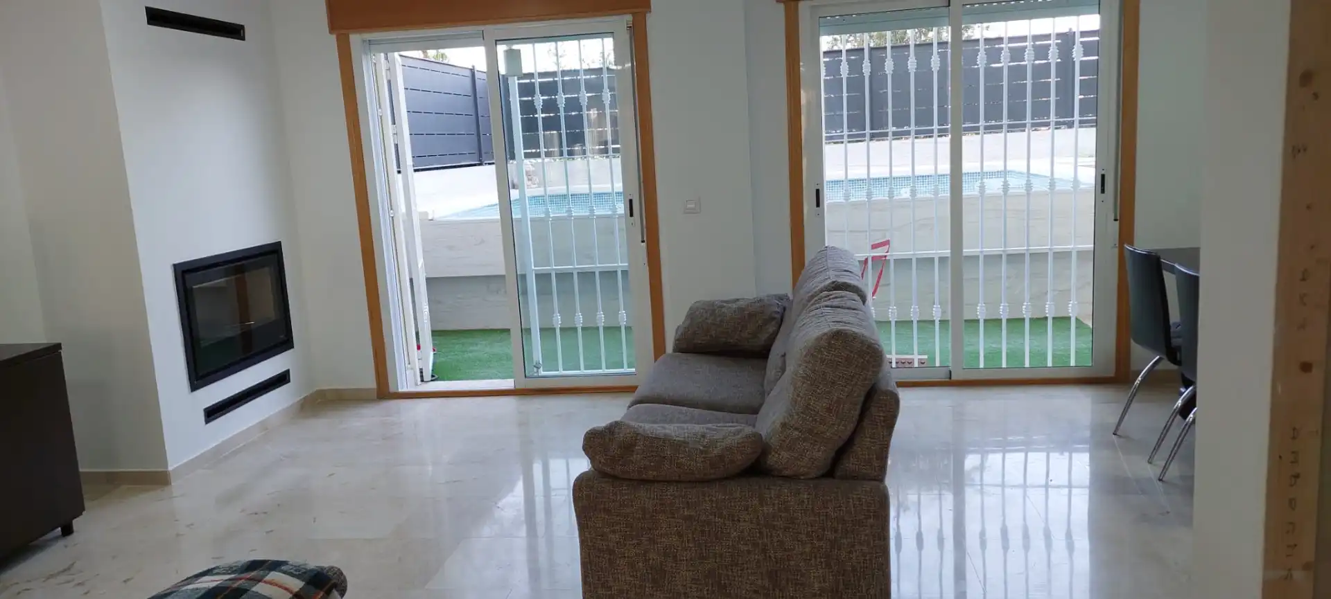 Sala de estar de Dúplex de alquiler en Murcia con Aire acondicionado, Jardín privado y Terraza