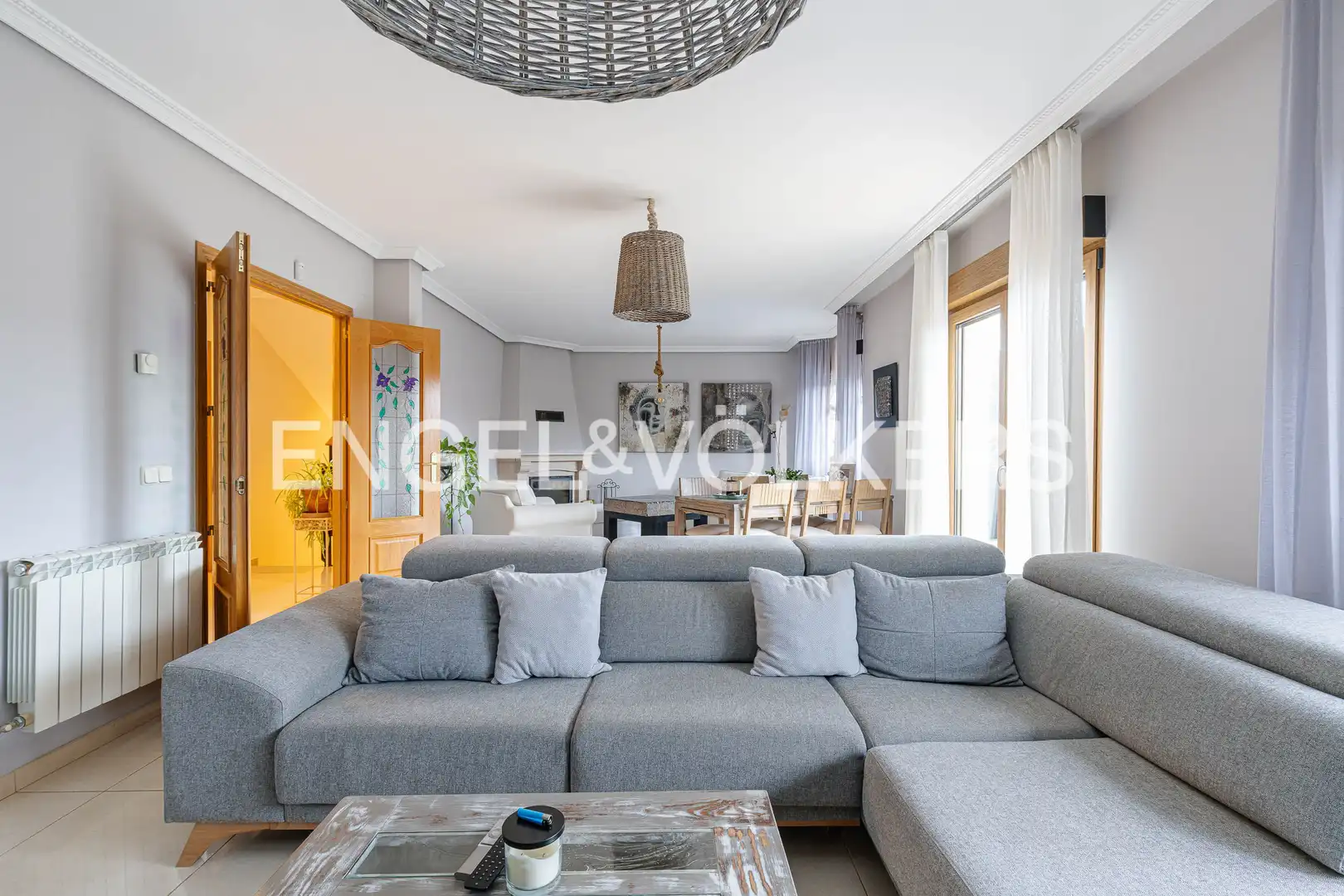 Sala de estar de Casa o chalet en venta en Cobeña con Calefacción, Jardín privado y Parquet