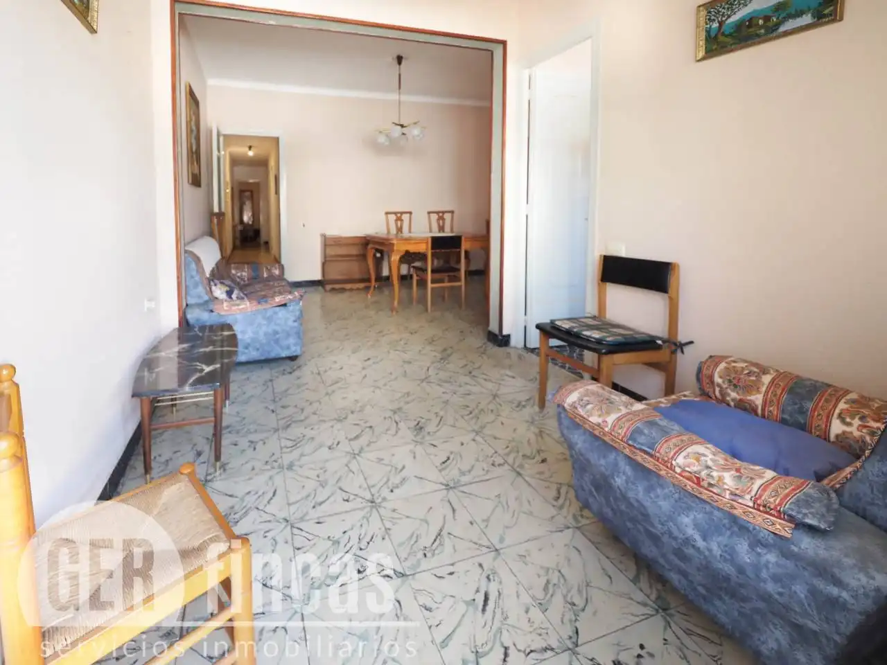 Sala de estar de Piso en venta en Terrassa con Terraza