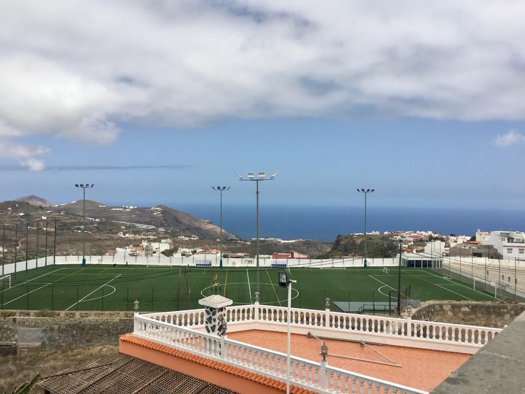 Exterior view of Single-family semi-detached for sale in Moya (Las Palmas)  with Terrace, Storage room and Swimming Pool