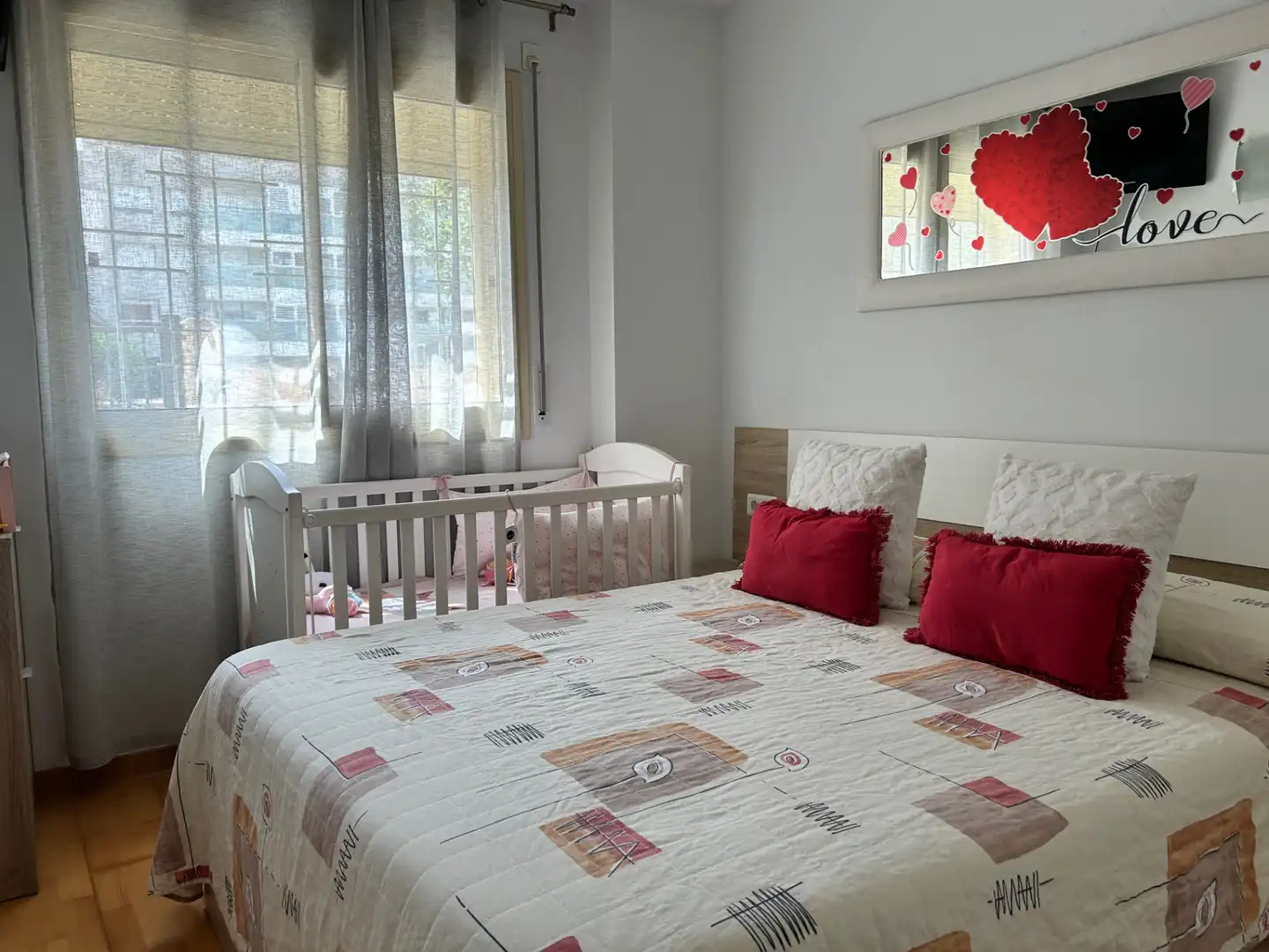 Bedroom of Flat for sale in Rubí  with Heating, Parquet flooring and Storage room