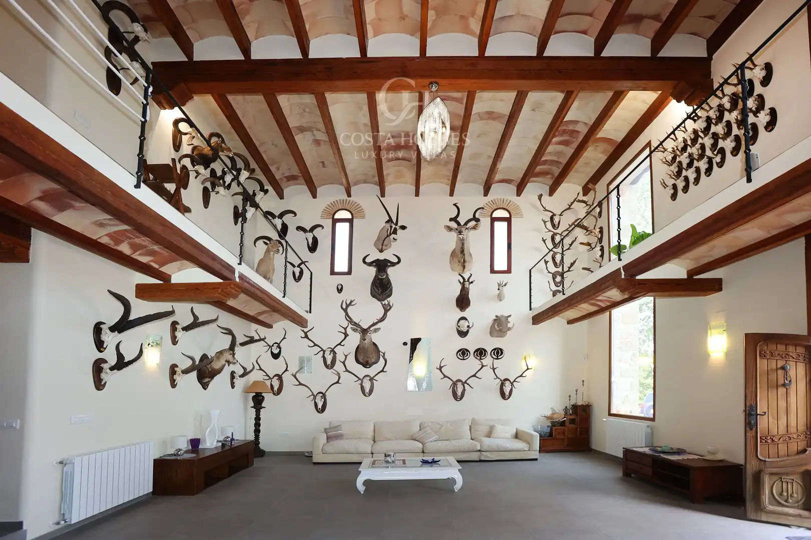 Sala d'estar de Casa o xalet en venda en Benissa amb Aire condicionat, Jardí privat i Terrassa