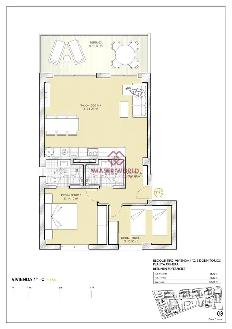 Appartement compact avec piscine à vendre à Balcón de Finestrat - Terra Marina, imagen 19