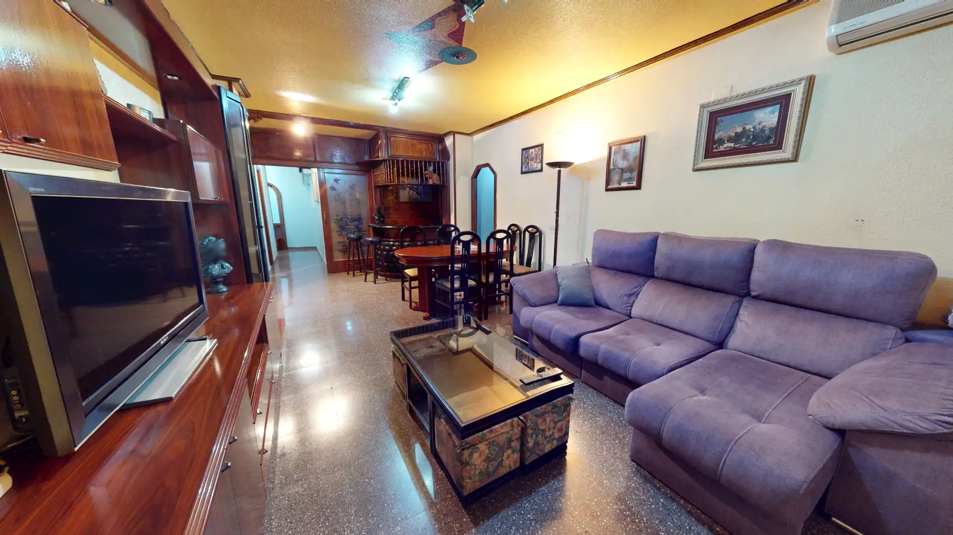 Sala de estar de Piso en venta en Elda con Aire acondicionado, Amueblado y Horno