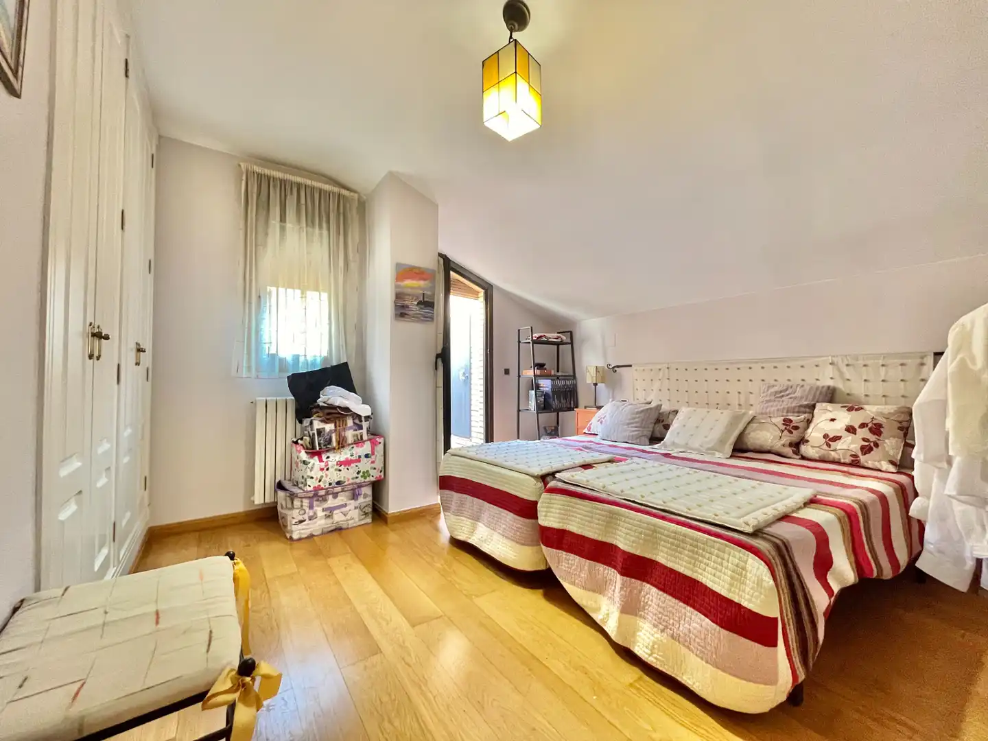Schlafzimmer von Maisonette zum Verkauf in Zaragoza mit Klimaanlage, Heizung und Parkett