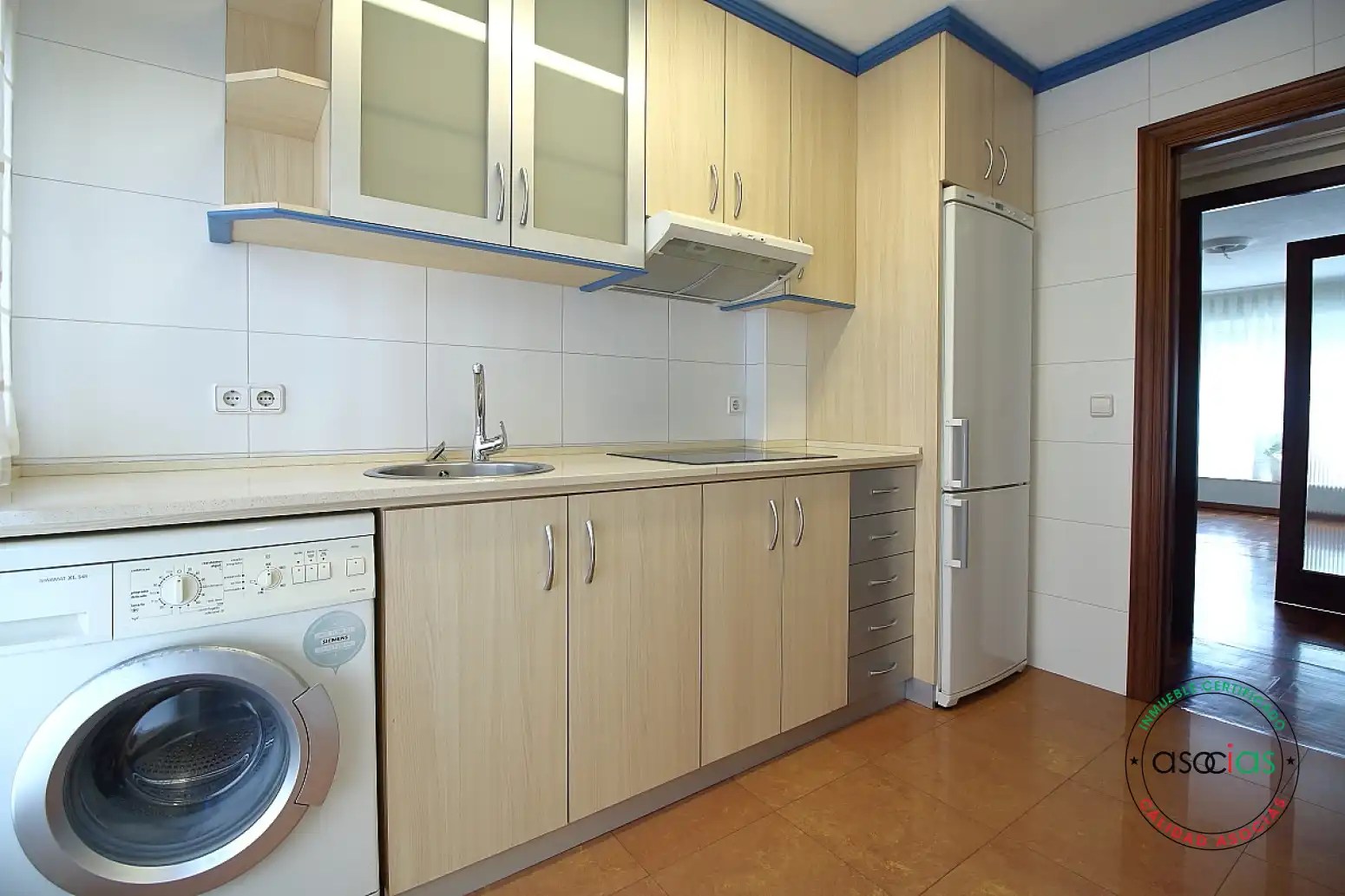 Kitchen of Flat for sale in Gijón   with Heating, Parquet flooring and Storage room