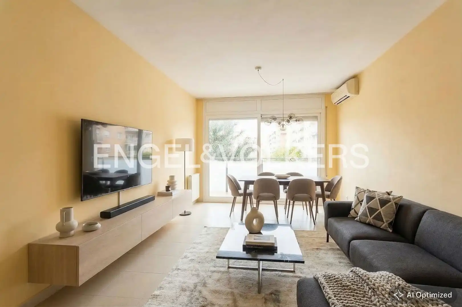 Living room of Flat for sale in Sant Joan Despí  with Air Conditioner, Heating and Terrace