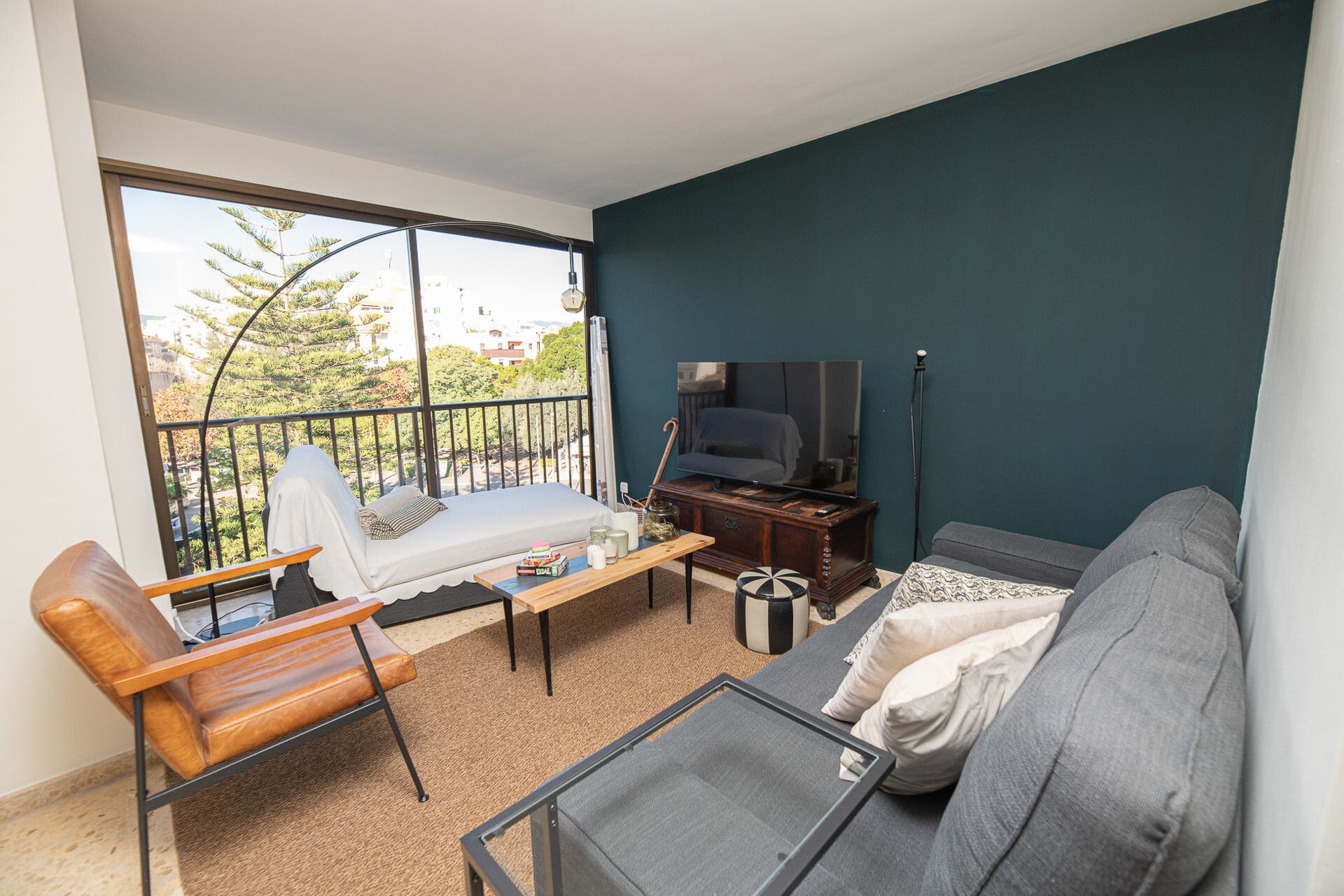 Living room of Apartment to rent in  Palma de Mallorca  with Air Conditioner, Furnished and Balcony