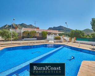 Vista exterior de Casa o xalet en venda en Busot amb Terrassa, Traster i Piscina