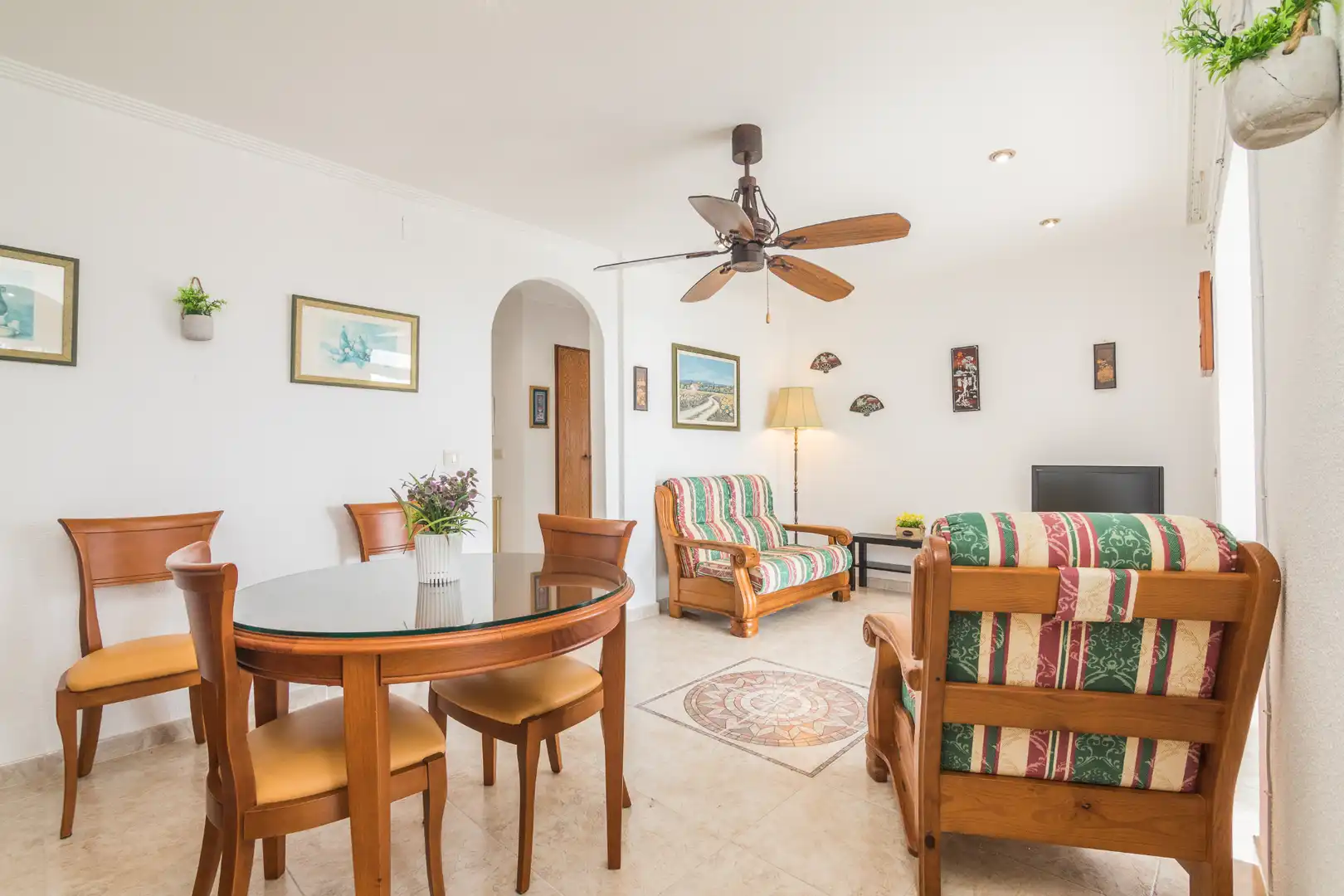 Living room of Flat for sale in Santa Pola  with Furnished