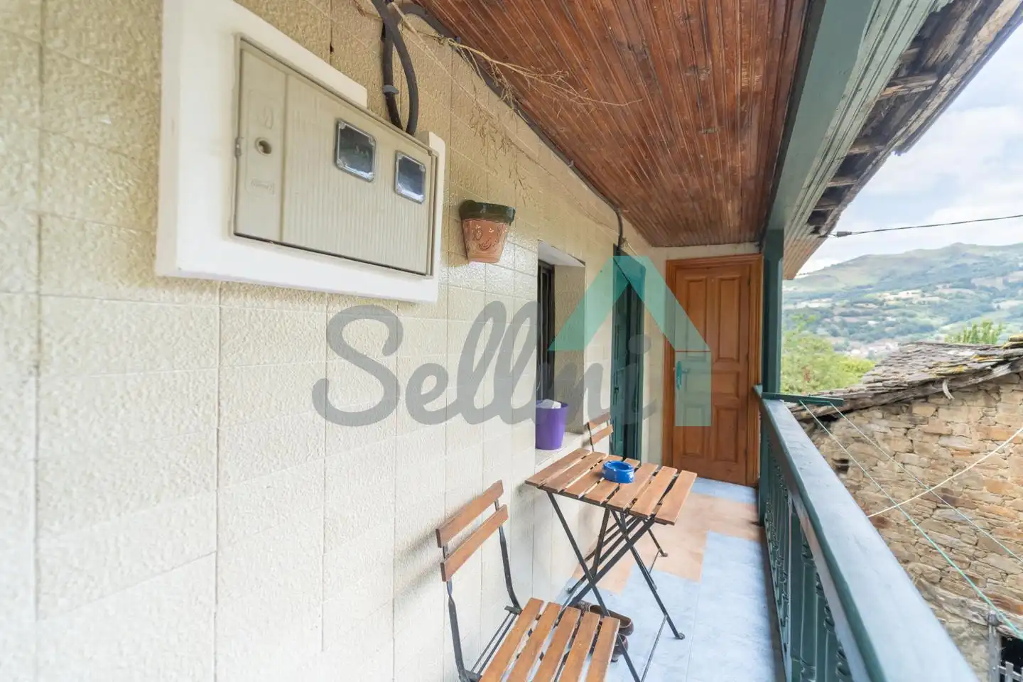 Balcony of Houses for sale in Aller  with Heating, Private garden and Terrace