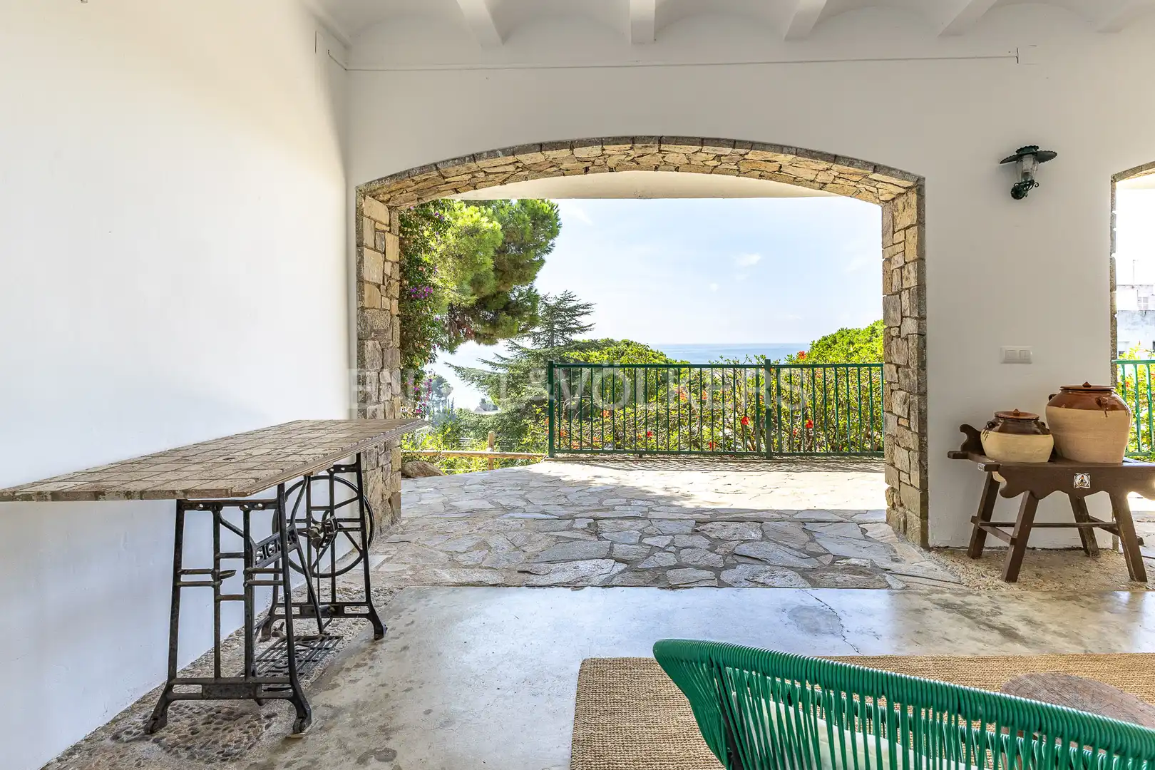 Terrassa de Apartament de lloguer en Caldes d'Estrac amb Calefacció, Jardí privat i Terrassa