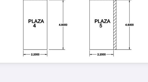 2 plazas de parking una al lado de otra 