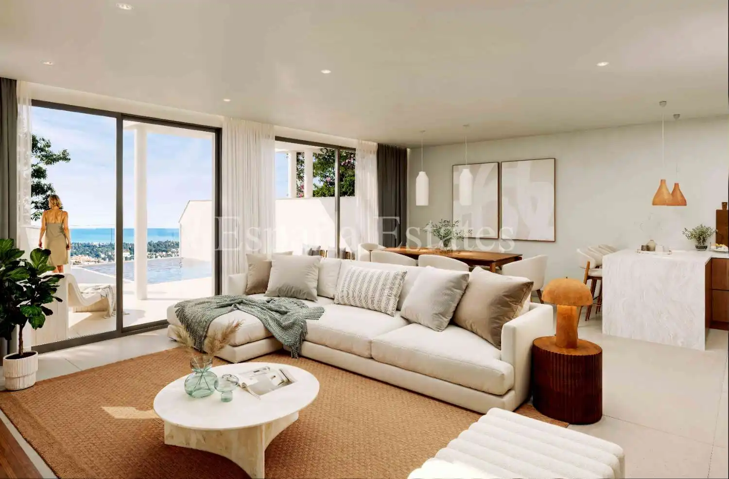 Sala de estar de Casa o chalet en venta en Nerja con Aire acondicionado, Calefacción y Terraza