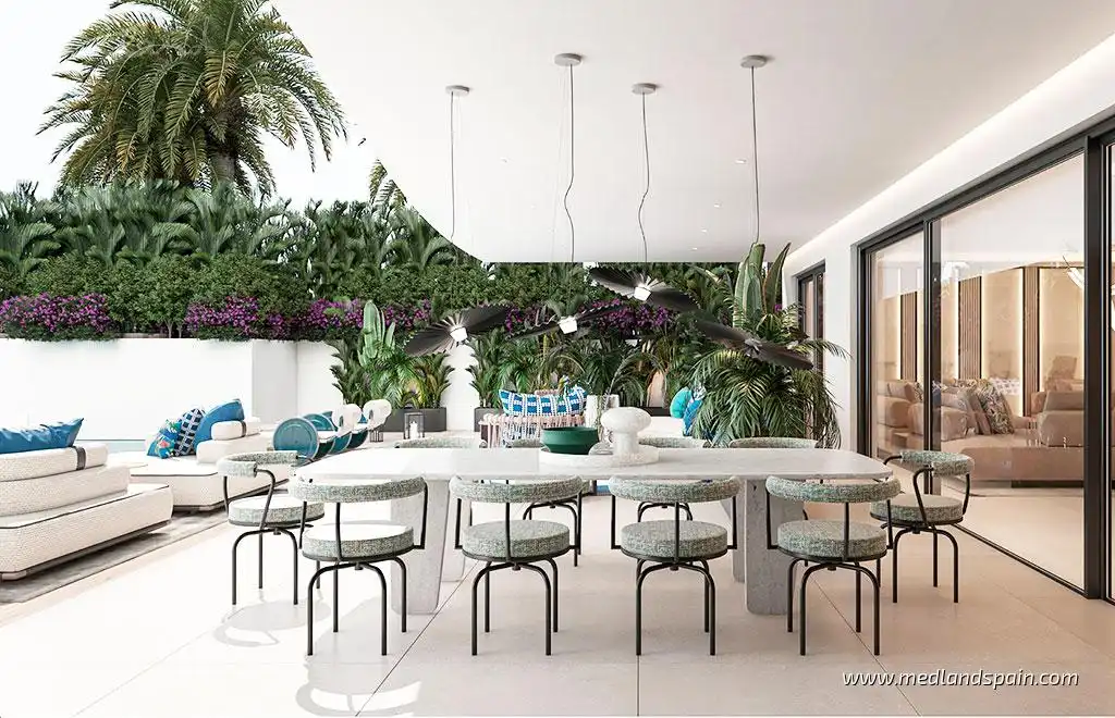 Terraza de Apartamento en venta en Marbella con Jardín privado, Terraza y Trastero