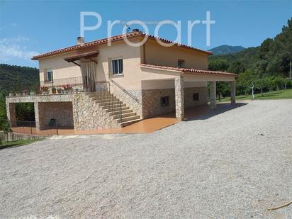 Exterior view of House or chalet for sale in Sant Feliu de Buixalleu  with Air Conditioner, Terrace and Balcony
