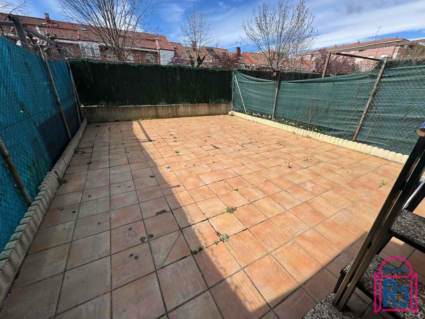 Terrasse von Einfamilien-Reihenhaus zum Verkauf in San Andrés del Rabanedo mit Heizung und Privatgarten
