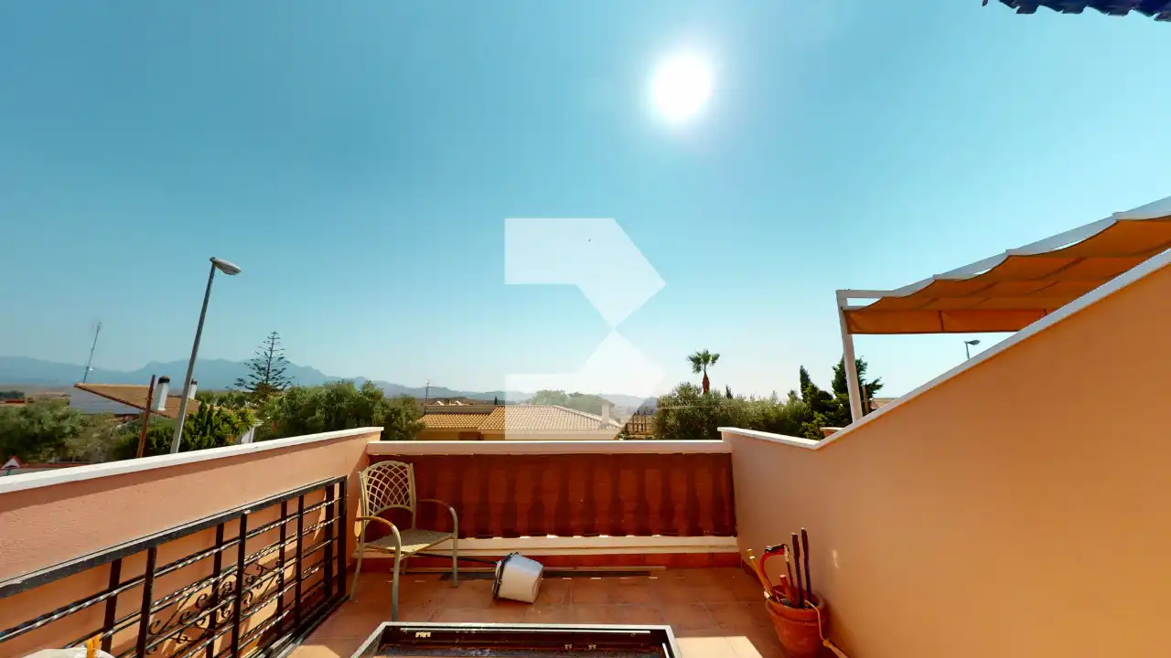 Terrasse von Einfamilien-Reihenhaus zum Verkauf in Mutxamel mit Klimaanlage, Heizung und Terrasse