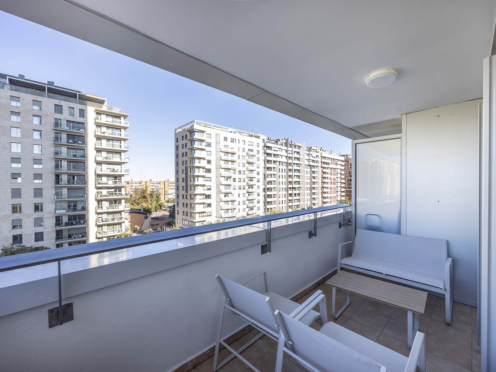 Terrace of Flat to rent in  Valencia Capital  with Air Conditioner and Furnished