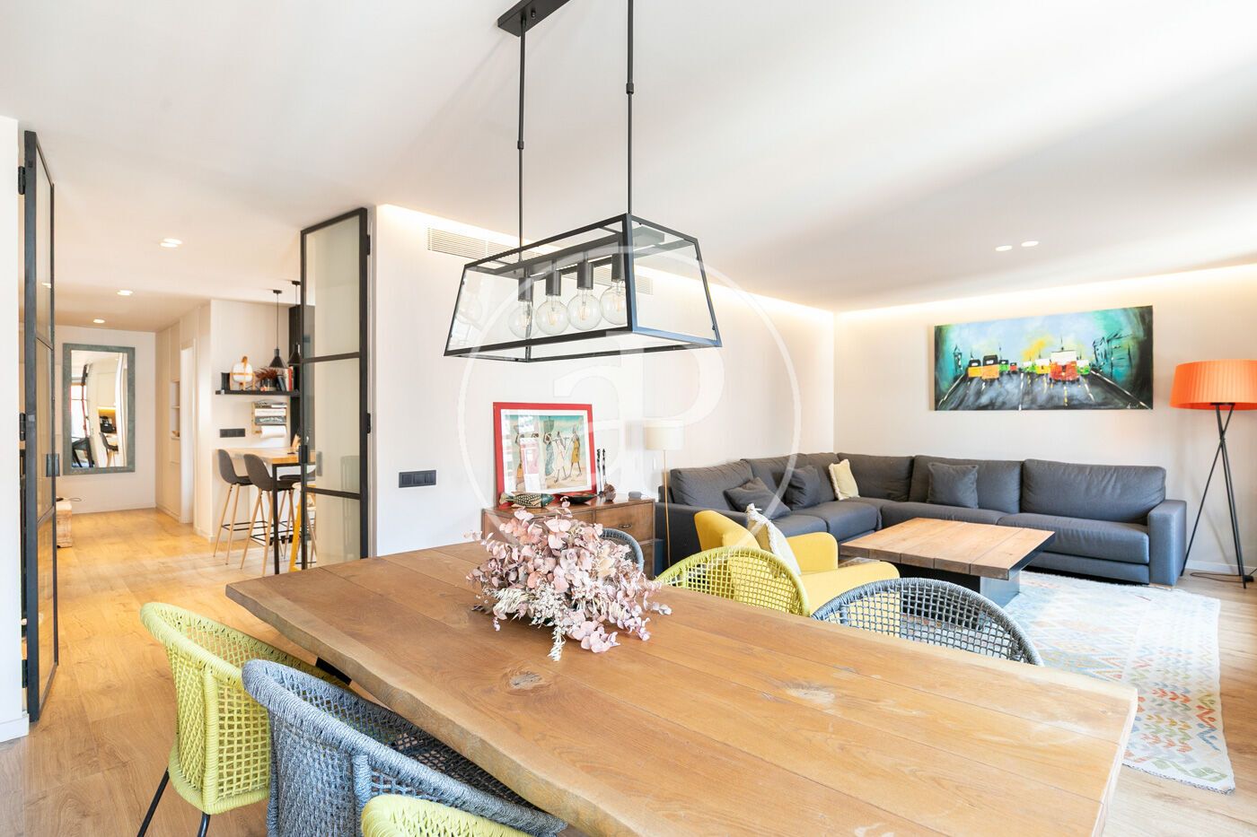 Living room of Flat for sale in  Barcelona Capital  with Heating, Storage room and Balcony