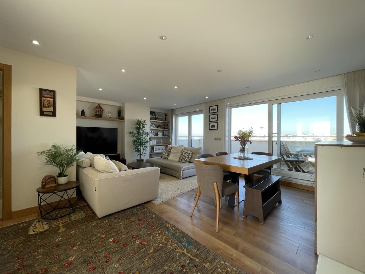 Living room of Flat for sale in A Coruña Capital   with Heating, Terrace and Storage room