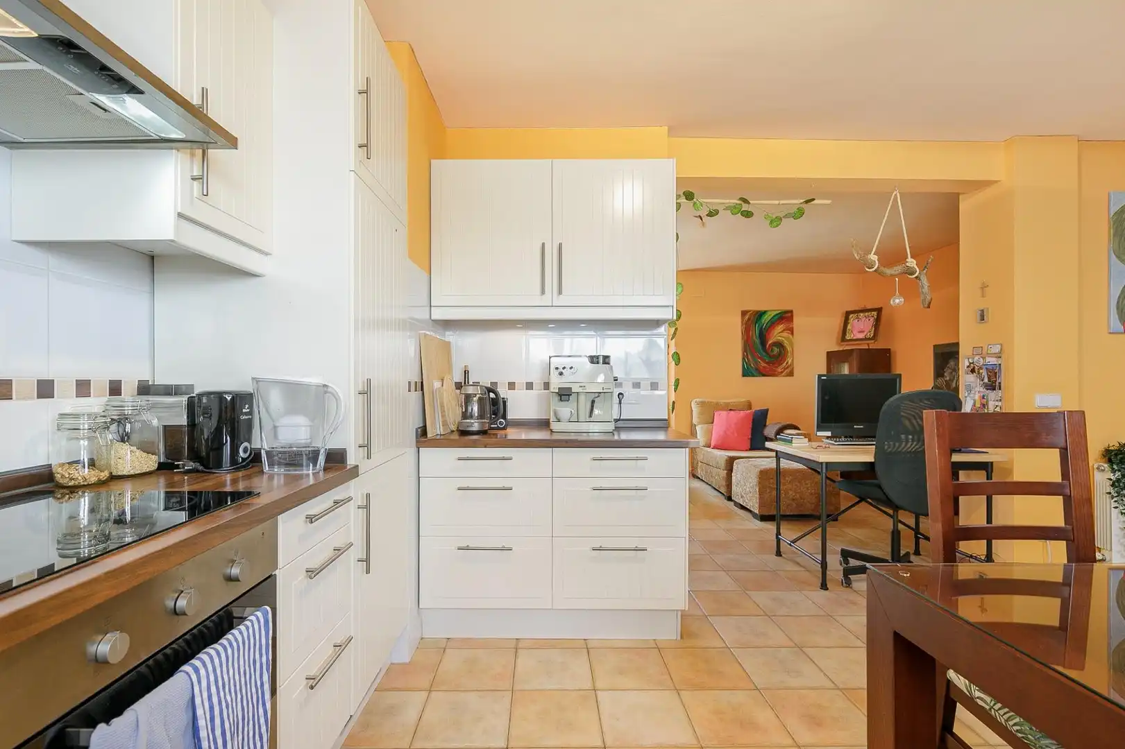 Cuina de Casa o xalet en venda en Moclín amb Aire condicionat, Terrassa i Moblat