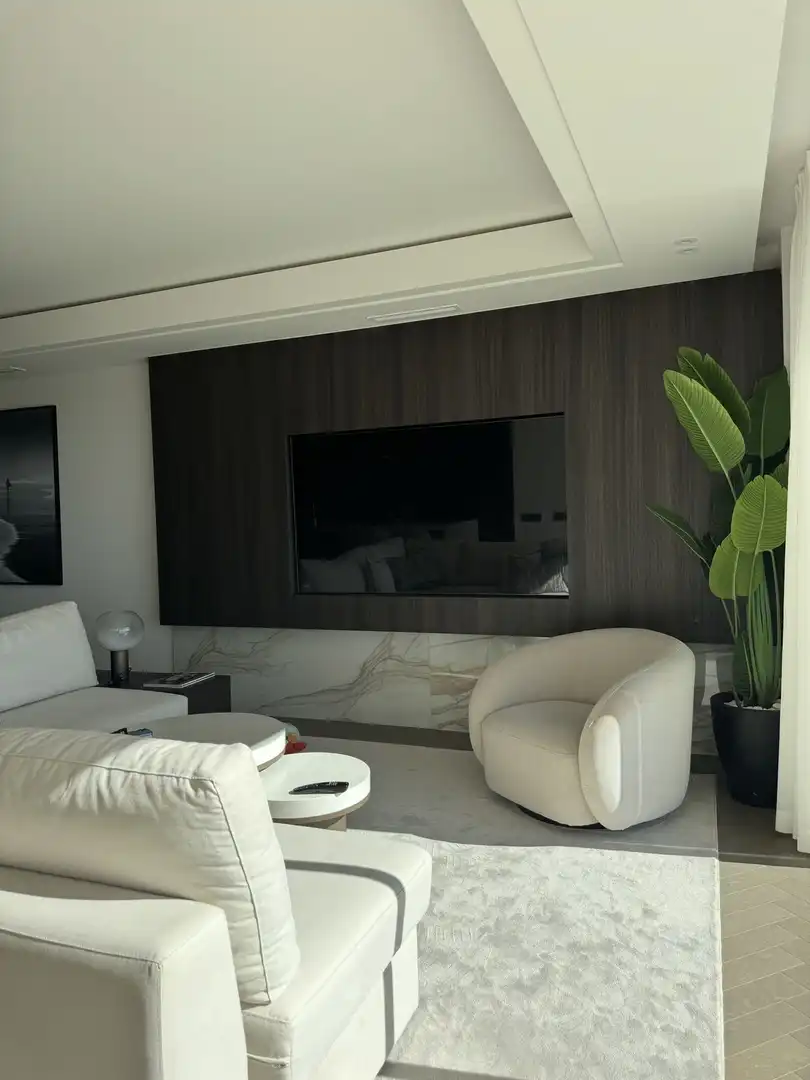 Sala de estar de Ático de alquiler en Marbella con Aire acondicionado, Terraza y Amueblado