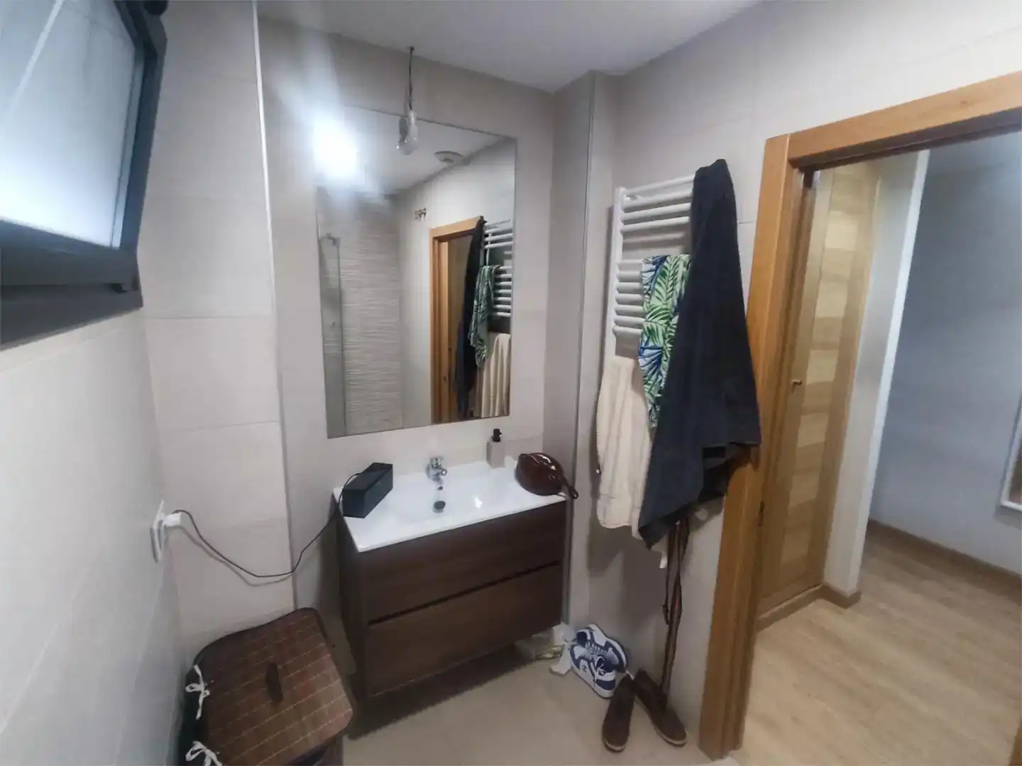Badezimmer von Wohnung zum Verkauf in Cáceres Capital mit Klimaanlage und Schwimmbad