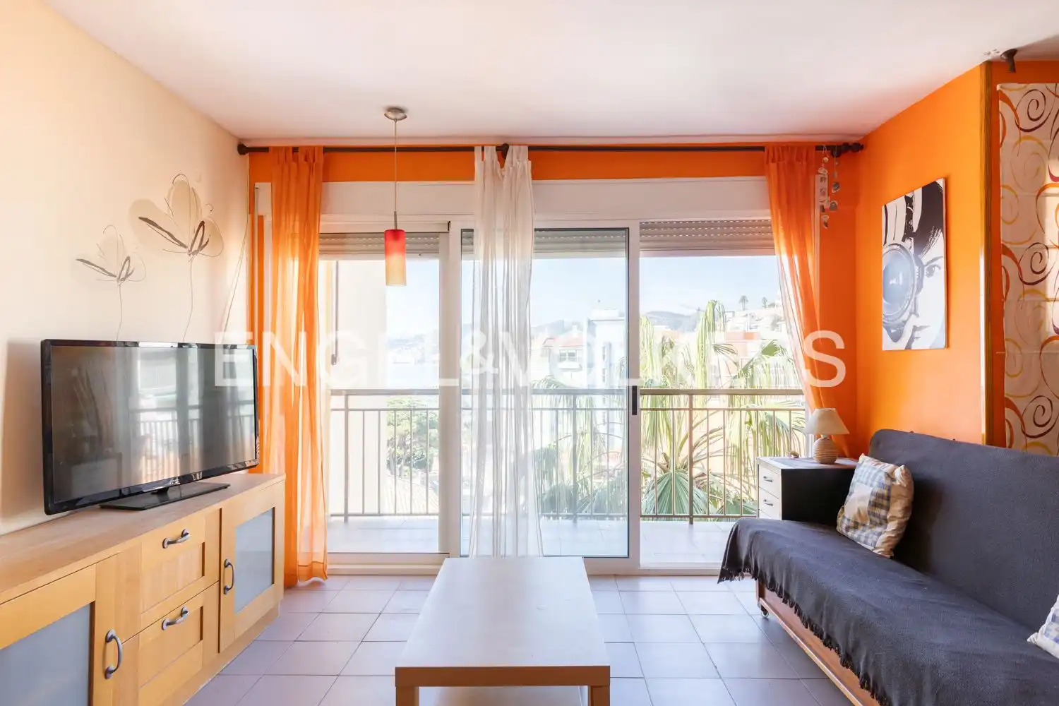 Living room of Flat for sale in Cullera  with Heating, Private garden and Terrace
