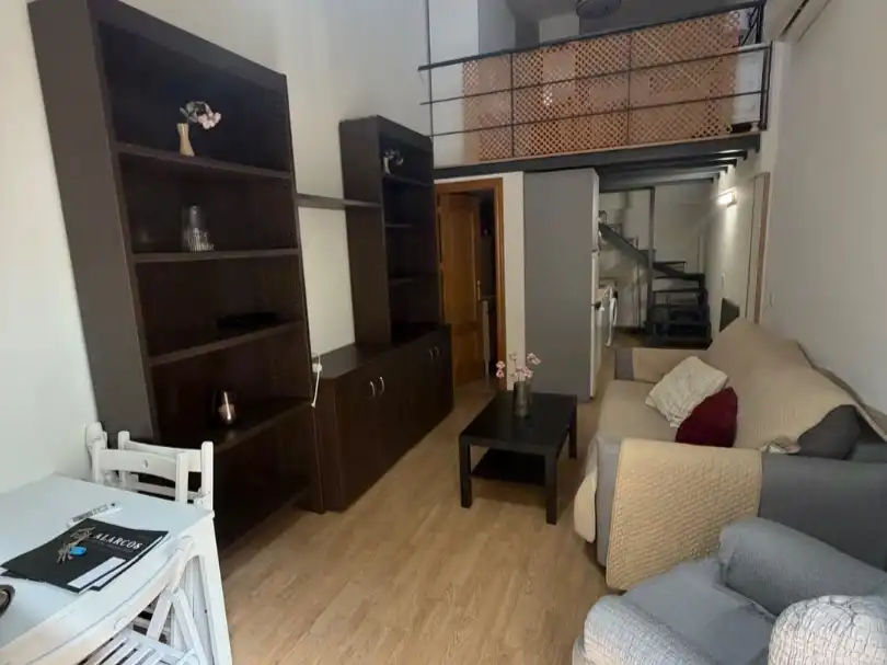 Sala de estar de Piso de alquiler en Ciudad Real con Amueblado, Lavadora y Microondas