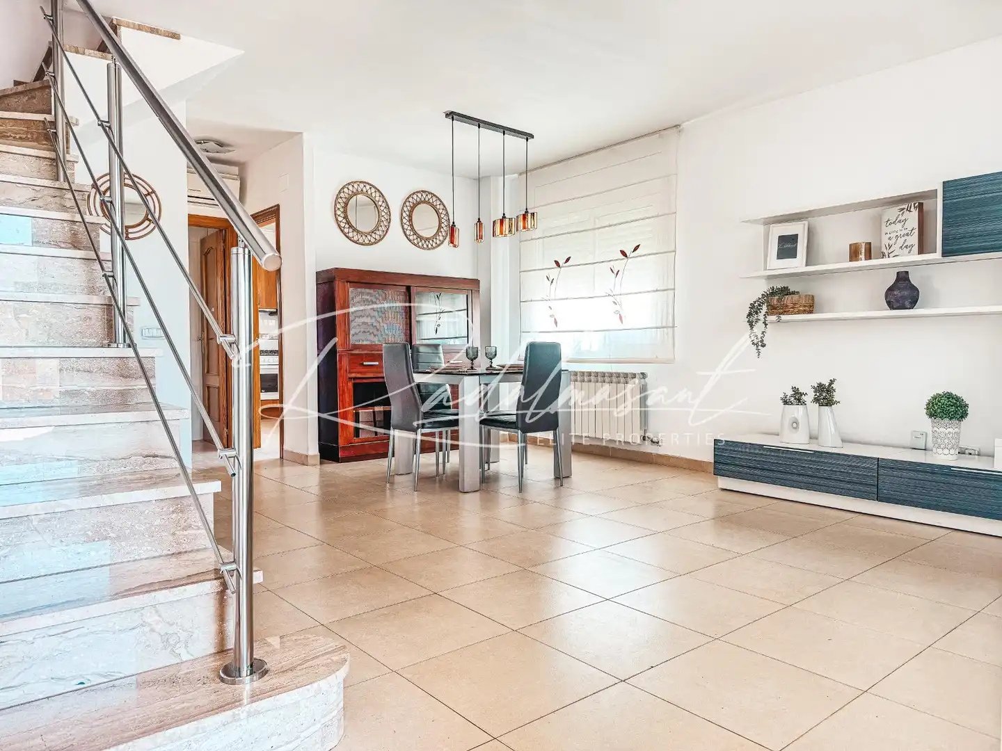 Dining room of Detached homes for sale in Mont-roig del Camp  with Air Conditioner, Heating and Private garden