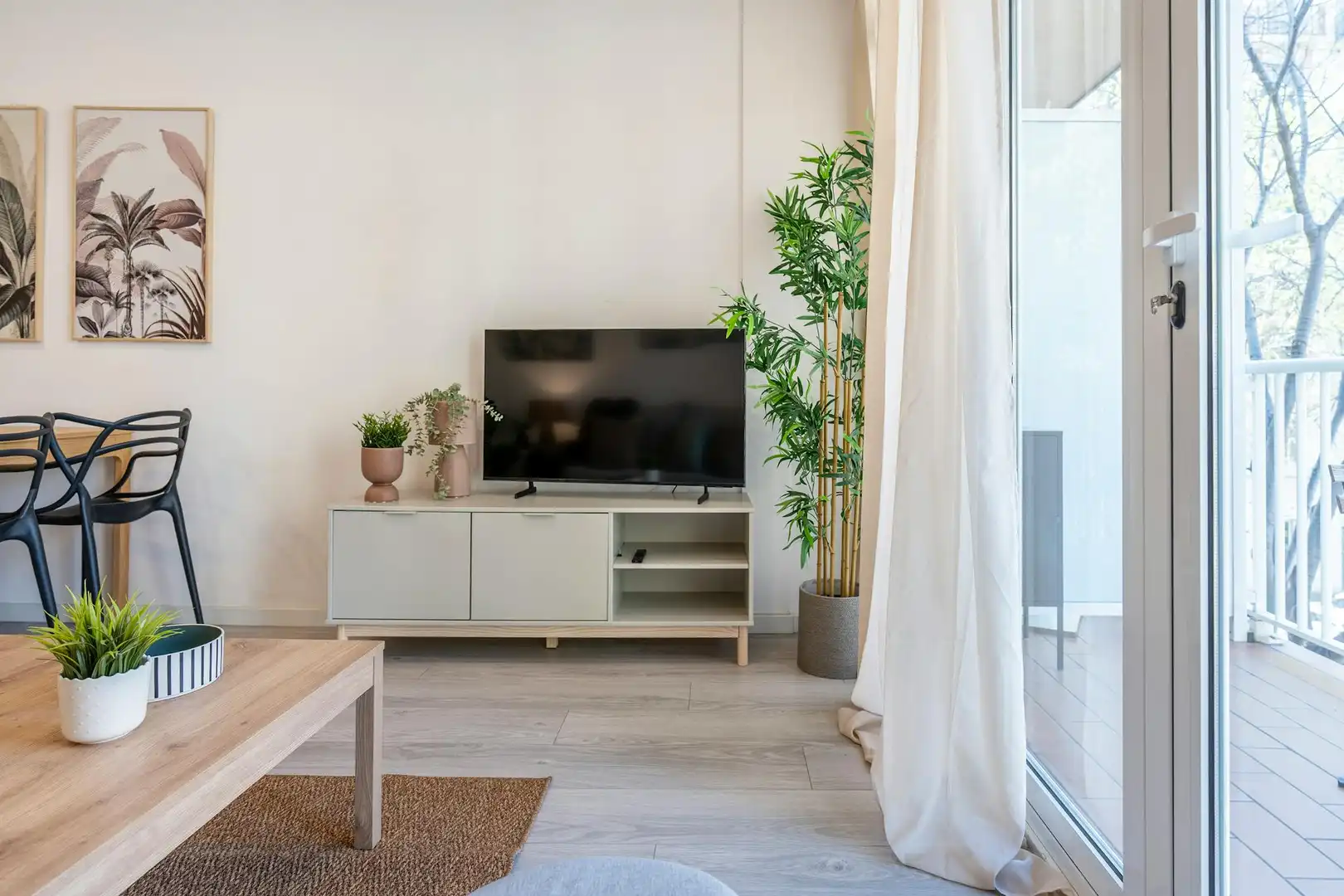 Living room of Flat for rent in Barcelona  with Air Conditioner, Heating and Furnished