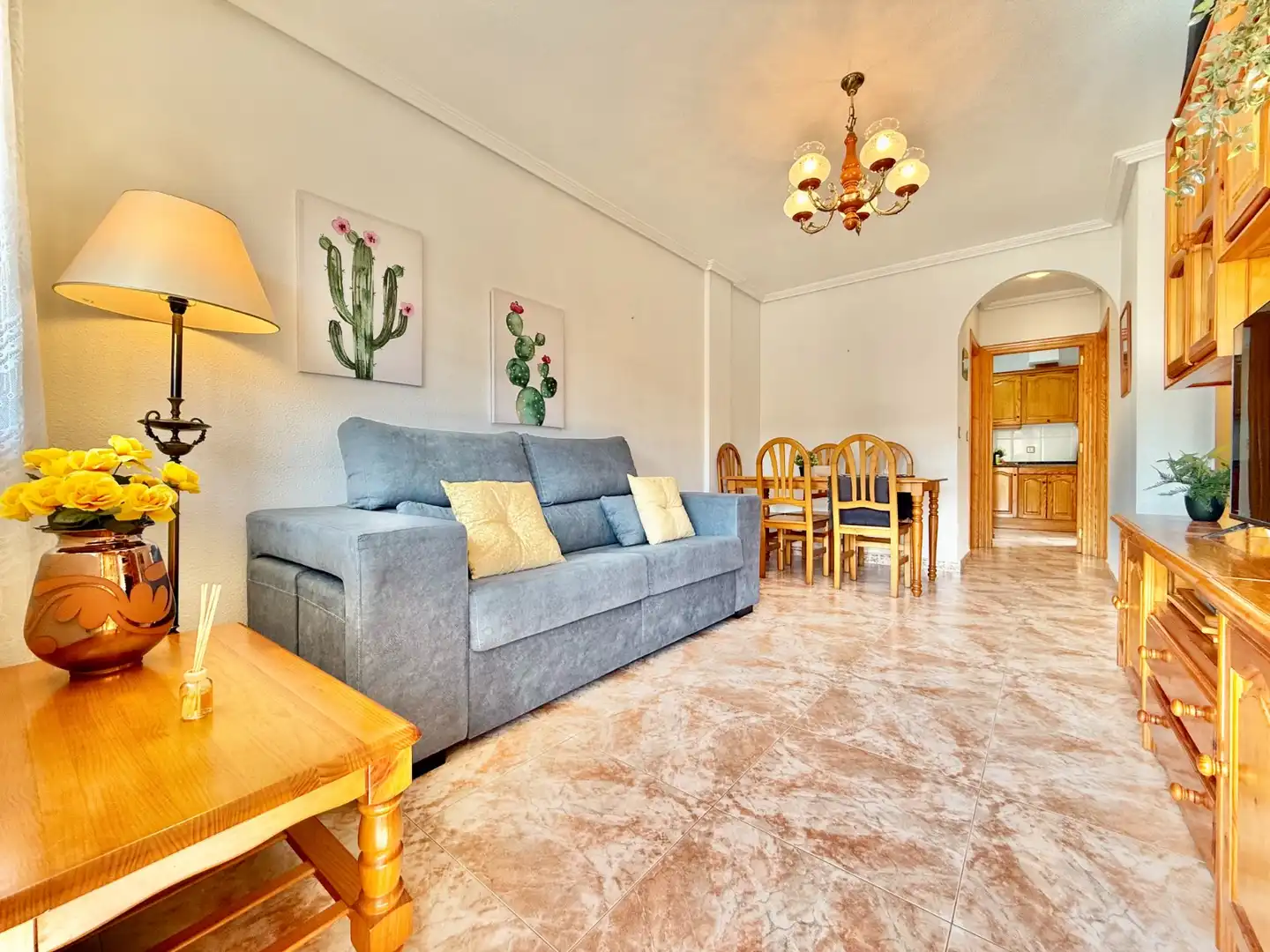 Sala de estar de Casa o chalet en venta en San Pedro del Pinatar con Aire acondicionado, Jardín privado y Terraza