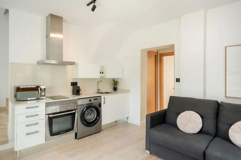 Küche von Maisonette zur Miete in Valencia mit Klimaanlage, Heizung und Terrasse