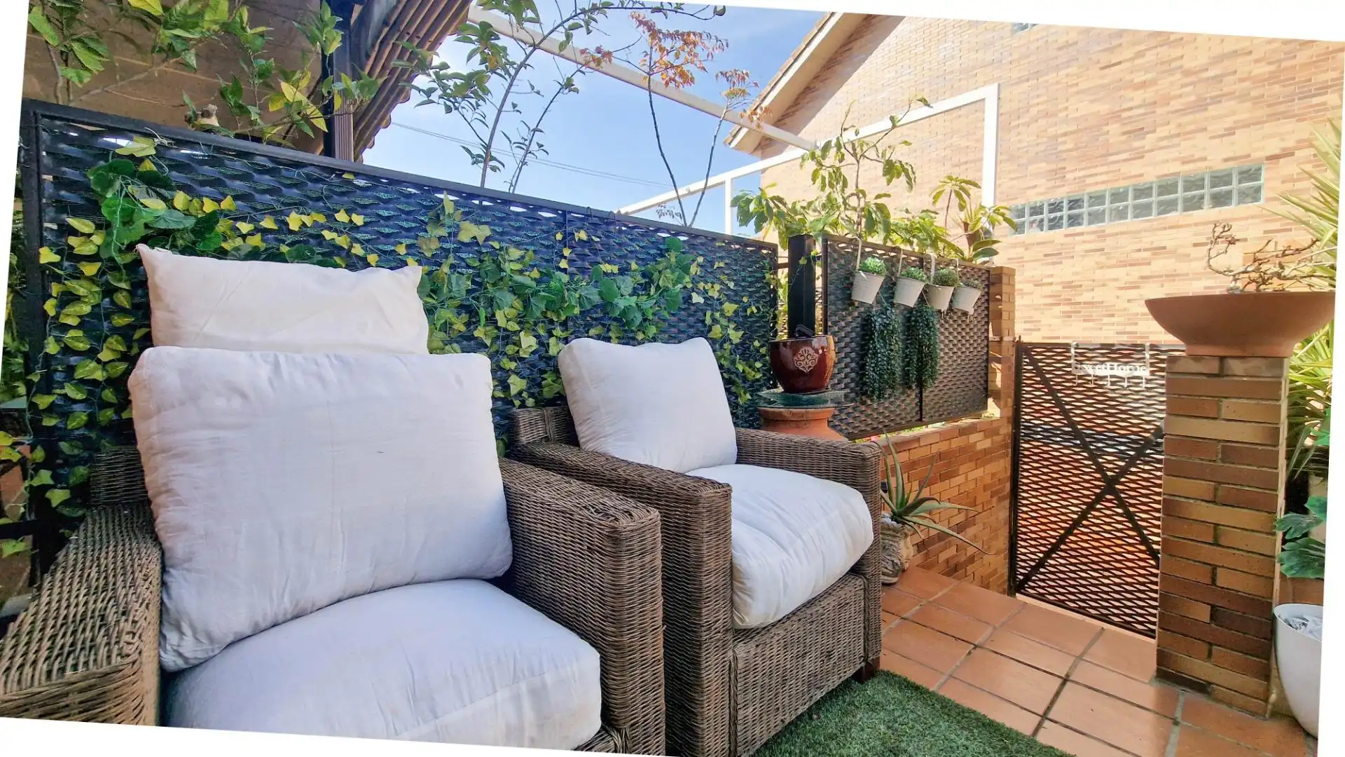 Terrassa de Casa adosada en venda en Badajoz amb Aire condicionat, Jardí privat i Terrassa