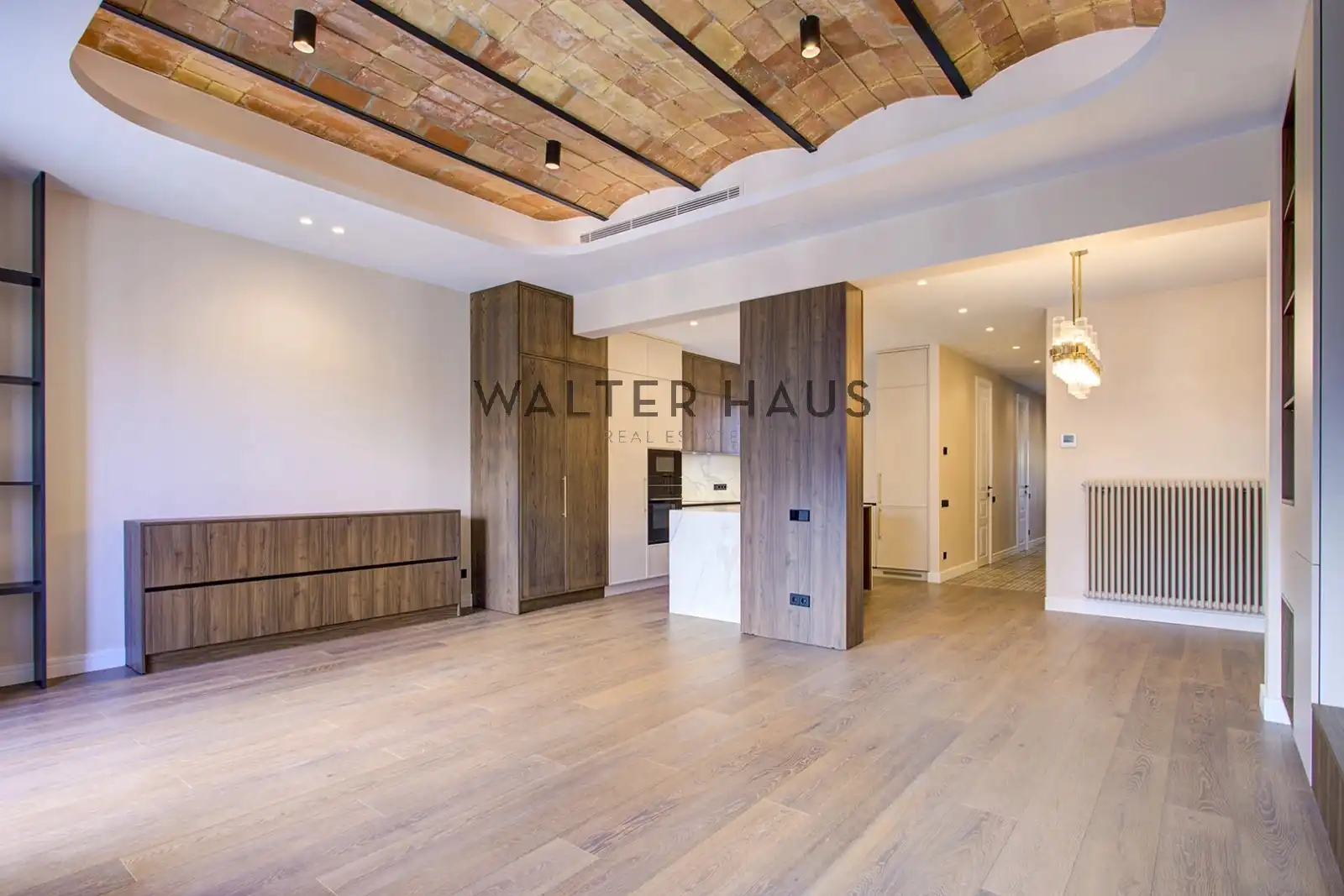 Wohnzimmer von Wohnung zum Verkauf in Barcelona mit Klimaanlage und Heizung