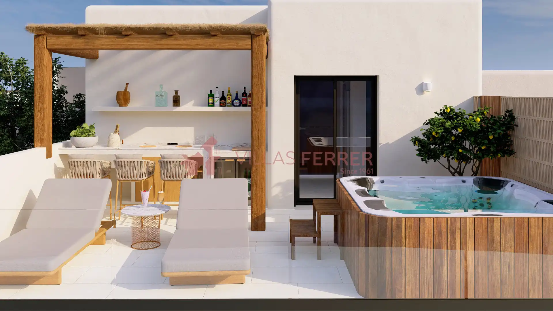 Terrassa de Casa o xalet en venda en Dénia amb Aire condicionat, Calefacció i Jardí privat