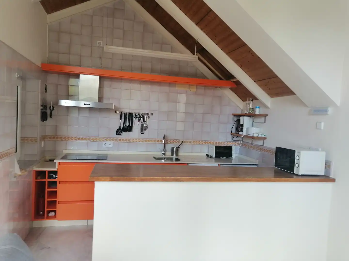 Küche von Loft zur Miete in Sevilla mit Klimaanlage, Heizung und Terrasse