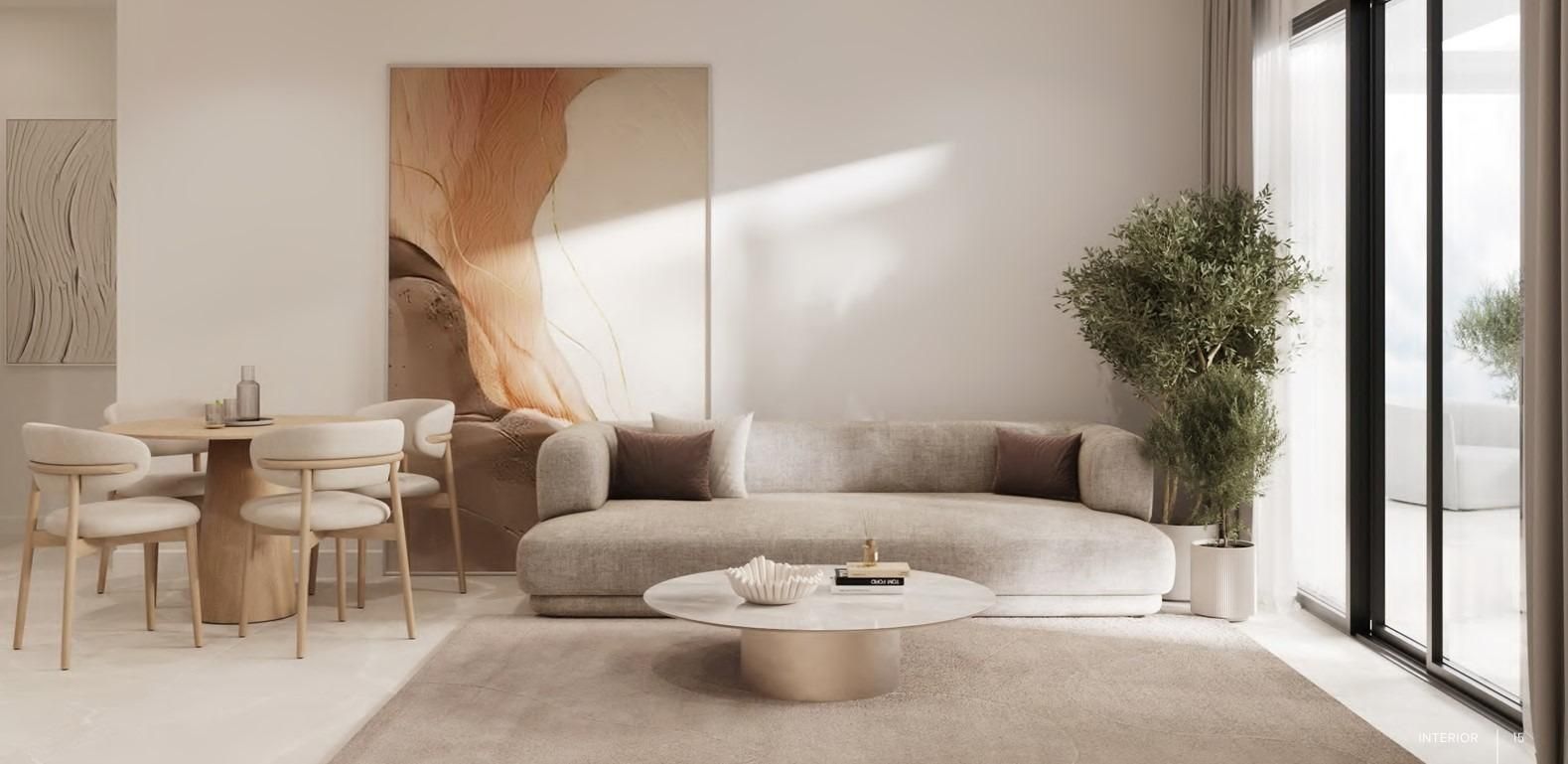 Living room of Apartment for sale in Estepona  with Air Conditioner, Heating and Private garden