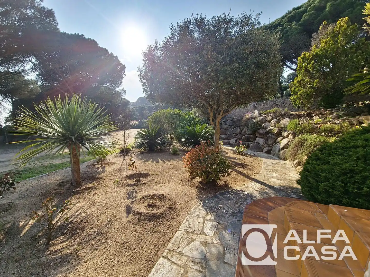 Garden of Houses for sale in Lloret de Mar  with Air Conditioner, Heating and Parquet flooring
